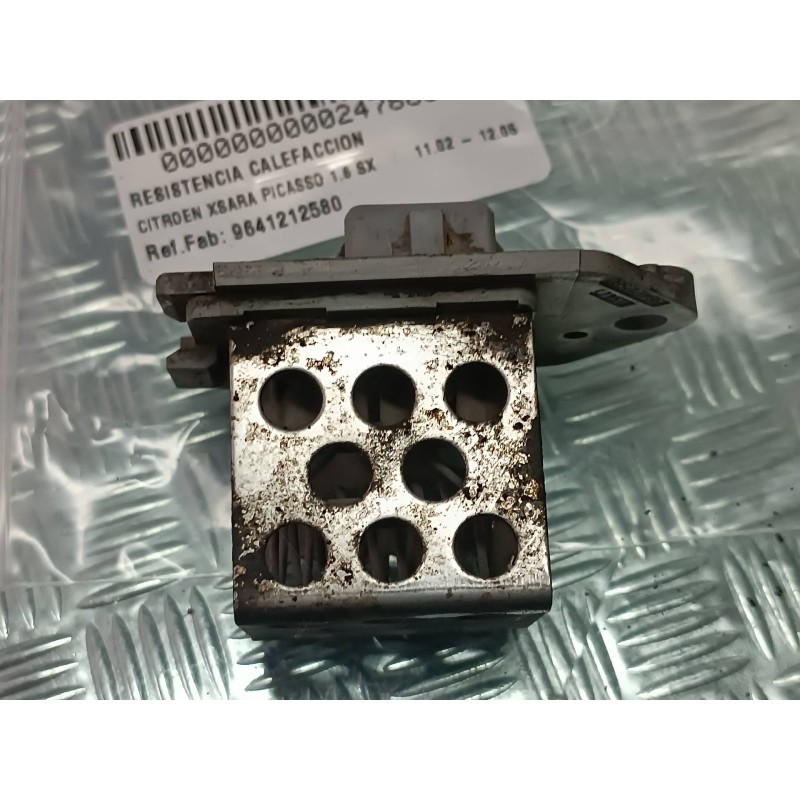 Recambio de resistencia calefaccion para citroen xsara picasso 1.6 sx referencia OEM IAM 9641212580  CONECTOR 3 PINES