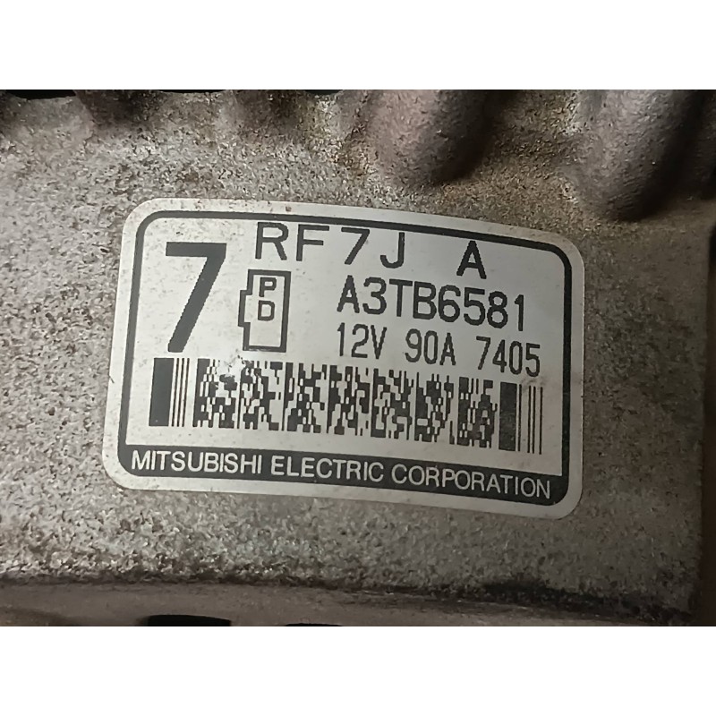 Recambio de alternador para mazda 3 berlina (bk) 1.6 vvt active referencia OEM IAM A3TB6581 RF7JA 90A