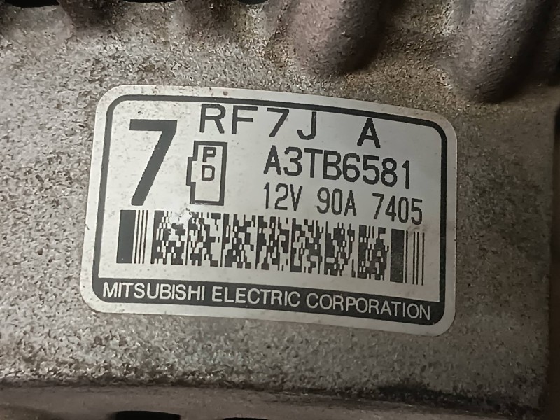 Recambio de alternador para mazda 3 berlina (bk) 1.6 vvt active referencia OEM IAM A3TB6581 RF7JA 90A