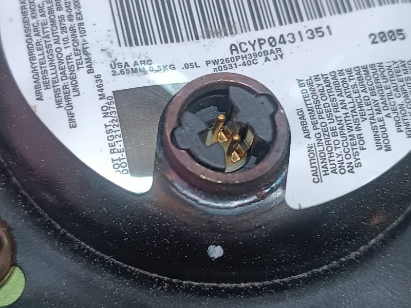 Recambio de airbag delantero izquierdo para chevrolet kalos 1.4 se referencia OEM IAM 963995035 AS5GC6UMC 