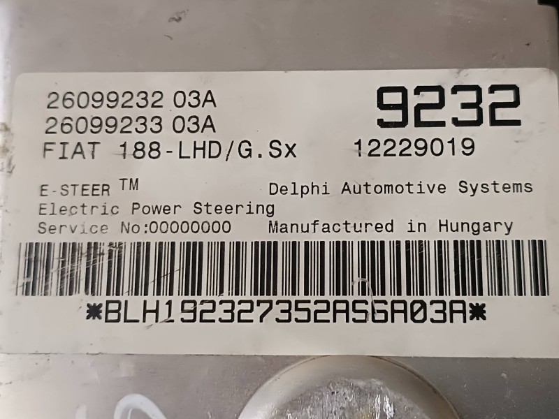 Recambio de modulo electronico para fiat punto berlina (188) 1.2 8v referencia OEM IAM 2609923203A 2609923303A 9232