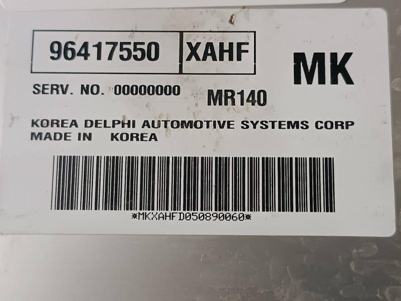 Recambio de centralita motor uce para chevrolet kalos 1.4 se referencia OEM IAM 96417550 96417550XAHF DELPHI