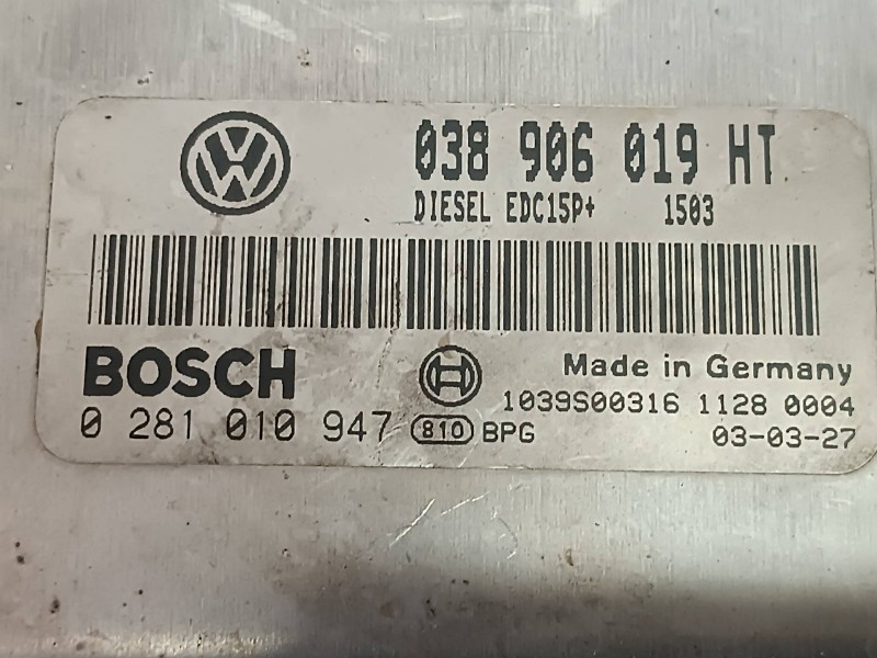 Recambio de centralita motor uce para seat ibiza (6l1) cool referencia OEM IAM 038906019HT W06L0920801A KIT - BOSCH