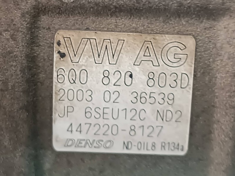 Recambio de compresor aire acondicionado para seat ibiza (6l1) cool referencia OEM IAM 6Q08208030 4472208127 DENSO