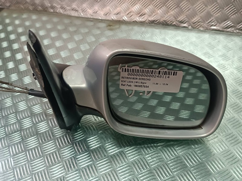 Recambio de retrovisor derecho para seat leon (1m1) signo referencia OEM IAM 1M0857934  MANUAL
