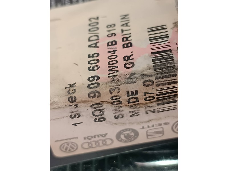 Recambio de centralita airbag para seat ibiza (6l1) cool referencia OEM IAM 6Q0909605AD  TRW