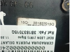 Recambio de cerradura puerta delantera izquierda para seat leon (1m1) signo referencia OEM IAM 3B1837015Q CONECTOR NEGRO 8 PINES 2