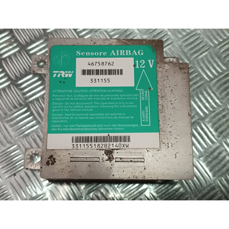 Recambio de centralita airbag para fiat punto berlina (188) 1.2 8v referencia OEM IAM 46758762 331155 TRW