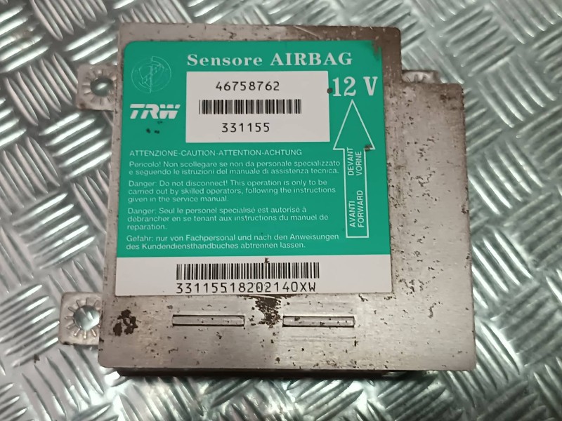 Recambio de centralita airbag para fiat punto berlina (188) 1.2 8v referencia OEM IAM 46758762 331155 TRW