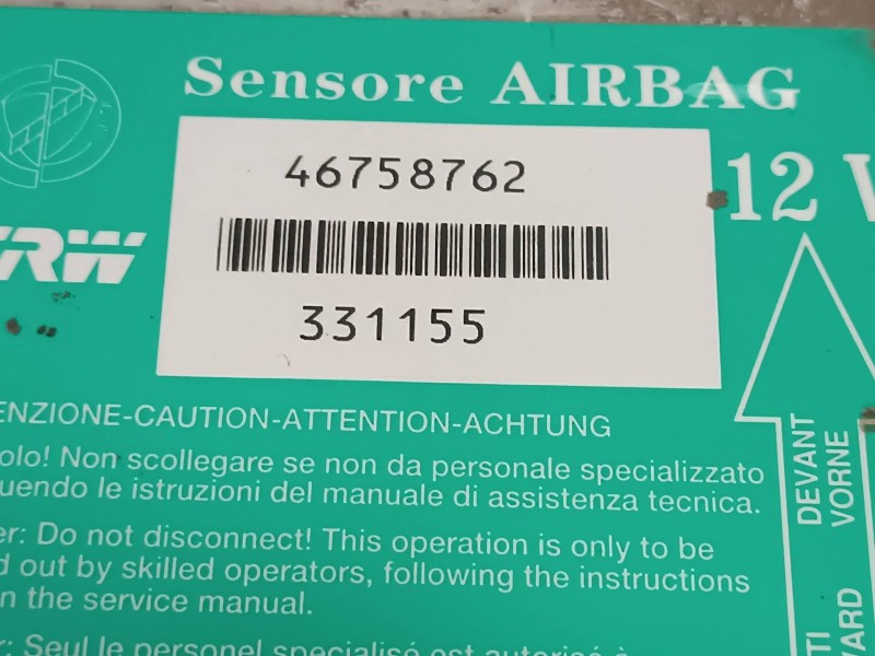 Recambio de centralita airbag para fiat punto berlina (188) 1.2 8v referencia OEM IAM 46758762 331155 TRW