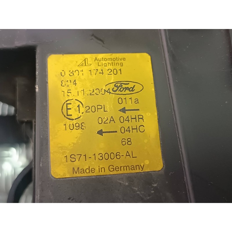 Recambio de faro izquierdo para ford mondeo berlina (ge) ambiente (06.2003) (d) referencia OEM IAM 1S7113006AL 0301174201 