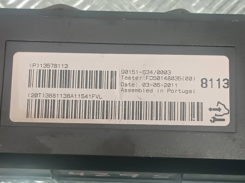 Recambio de modulo electronico para opel astra j sports tourer sport referencia OEM IAM 13578113 901516340003 