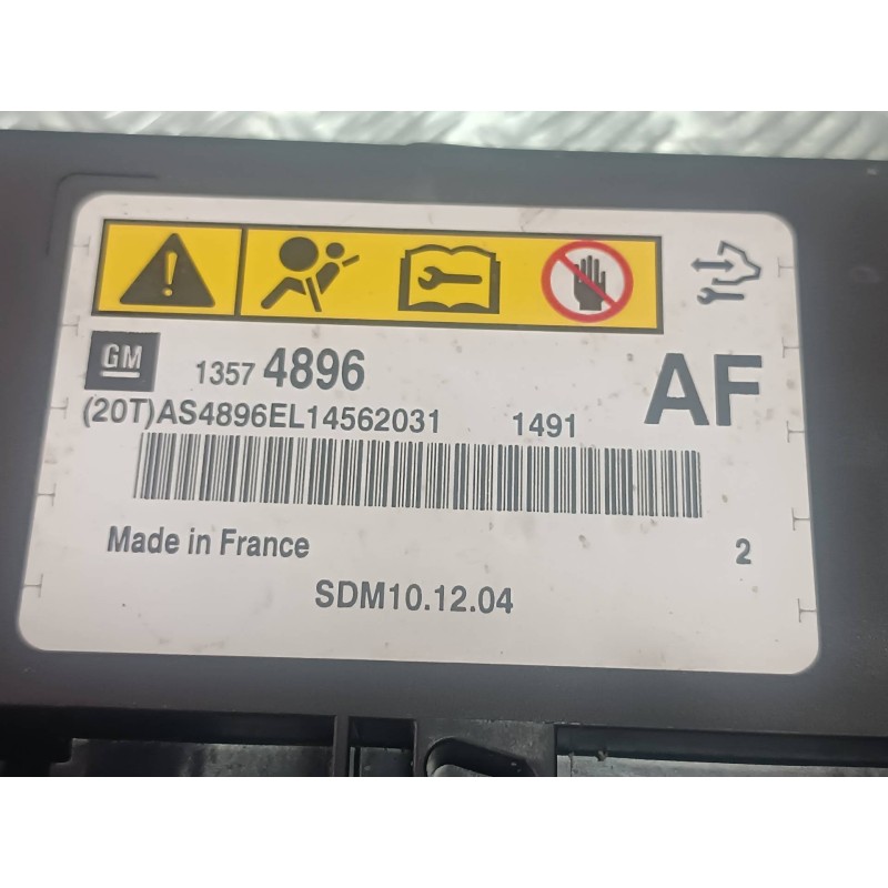 Recambio de centralita airbag para opel astra j sports tourer sport referencia OEM IAM 13574896 13574896AF GM