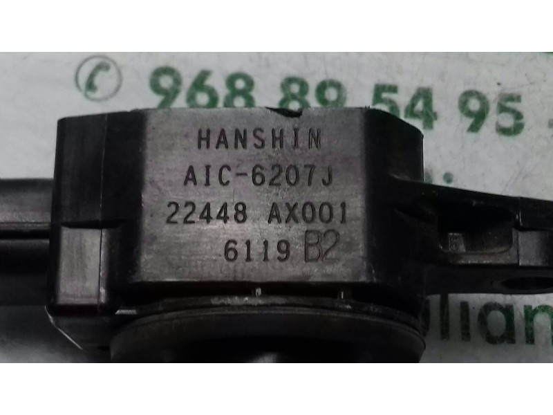 Recambio de bobina encendido para nissan micra (k12e) acenta referencia OEM IAM AIC6207J 22448AX001 HANSHIN