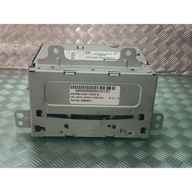 Recambio de sistema audio / radio cd para opel astra j sports tourer sport referencia OEM IAM 20983513 MIG475499 