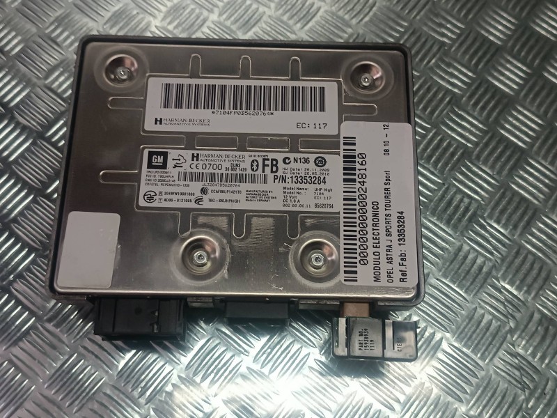 Recambio de modulo electronico para opel astra j sports tourer sport referencia OEM IAM 13353284 EC117 