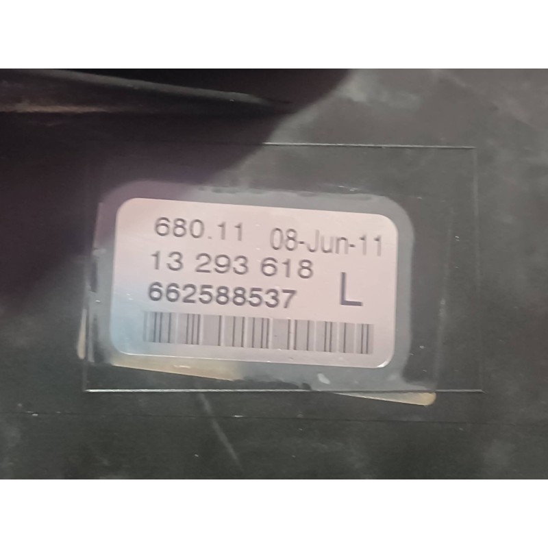 Recambio de faro antiniebla izquierdo para opel astra j sports tourer sport referencia OEM IAM 13293618 662588537 