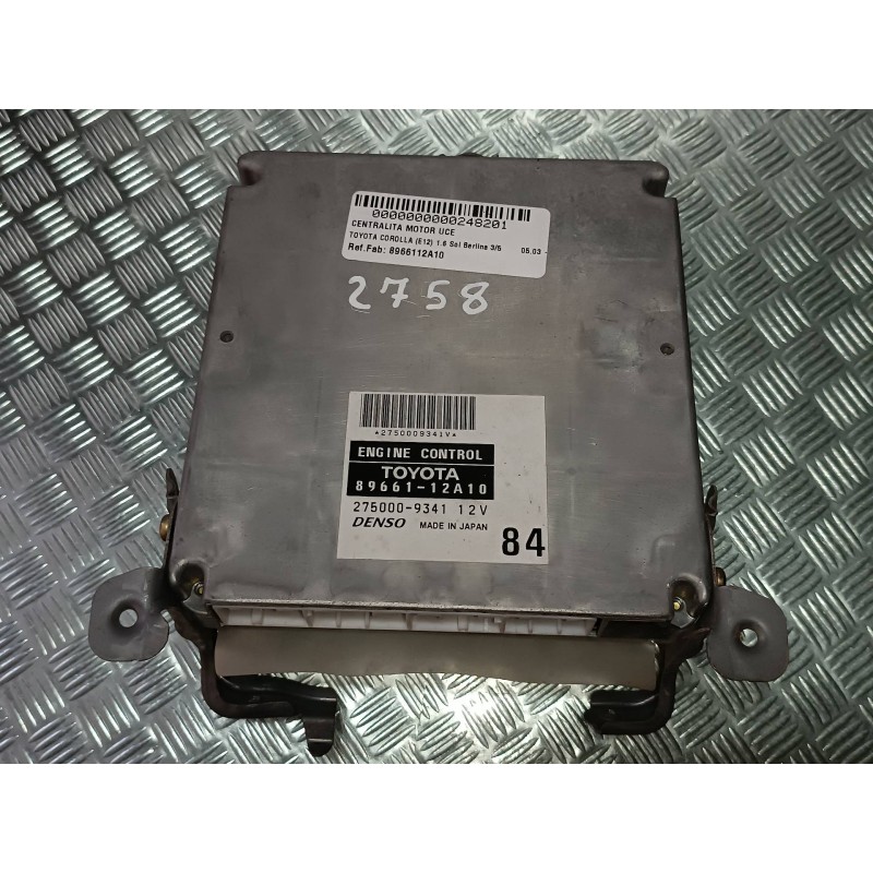 Recambio de centralita motor uce para toyota corolla (e12) 1.6 sol berlina 3/5 referencia OEM IAM 8966112A10 2750009341 DENSO