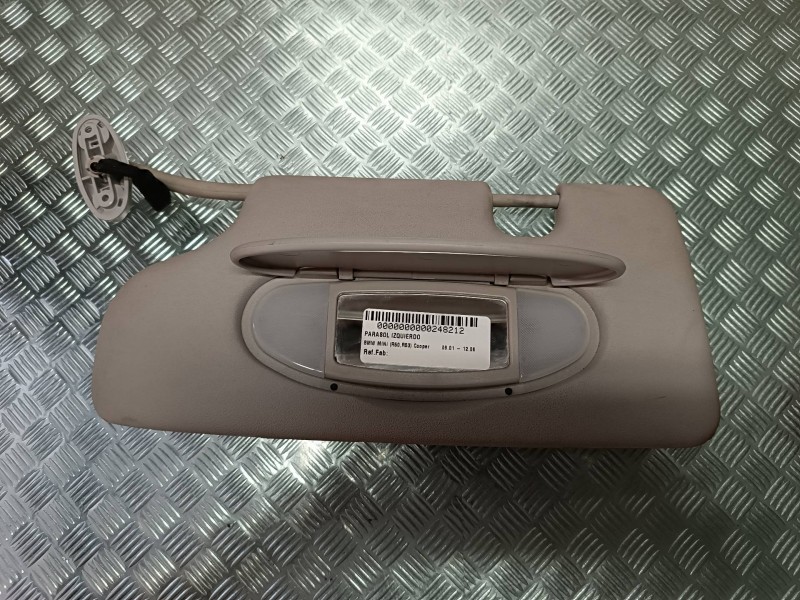 Recambio de parasol izquierdo para bmw mini (r50,r53) cooper referencia OEM IAM  CONECTOR 2 PINES CON LUZ