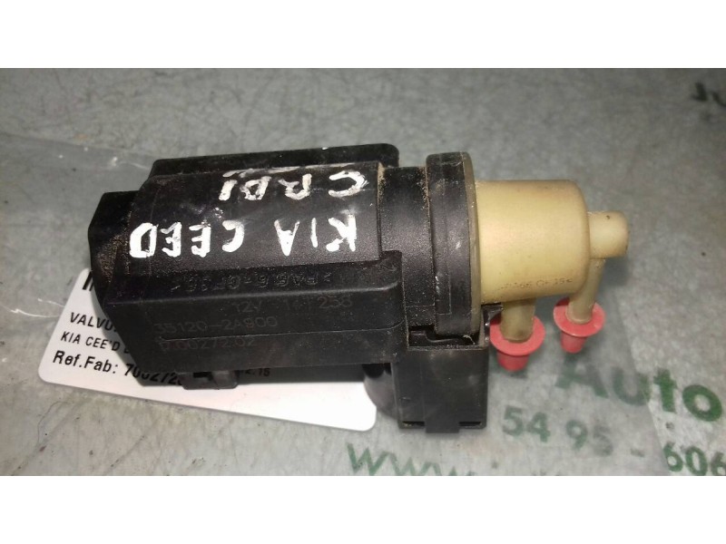 Recambio de valvula aire adicional para kia cee´d drive referencia OEM IAM 70027202 351202A900 2 PINES