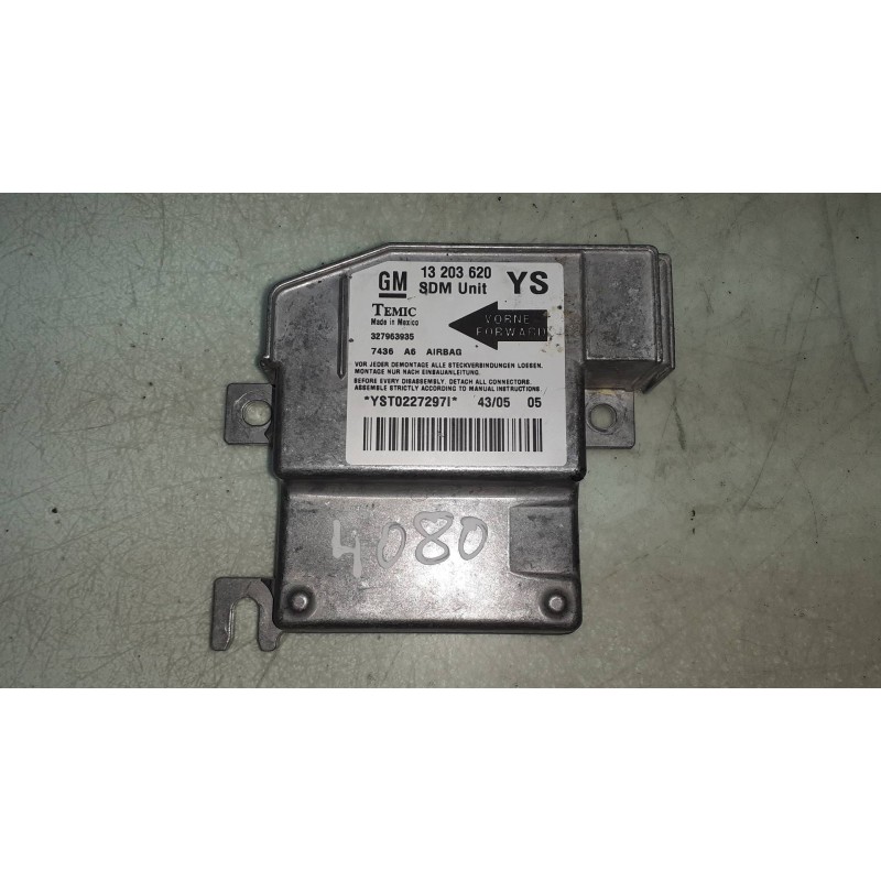 Recambio de centralita airbag para opel meriva cosmo referencia OEM IAM 13203620  327963935