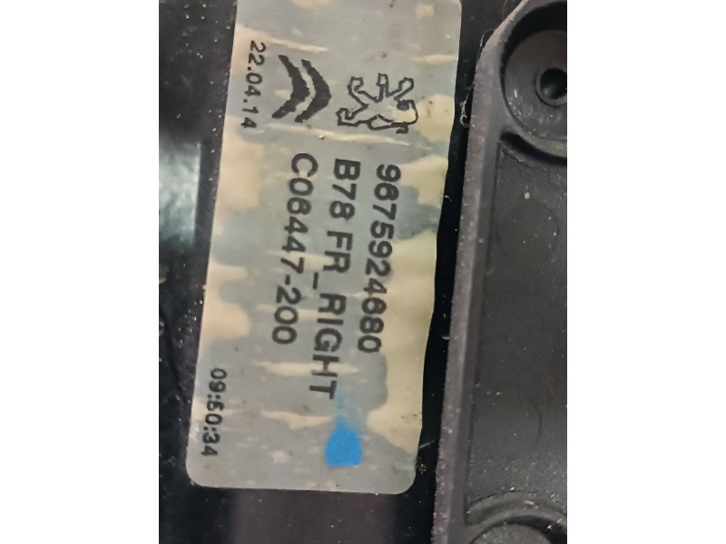 Recambio de elevalunas delantero derecho para citroen c4 picasso attraction referencia OEM IAM 9675924680 9675288880 ELECTRICO