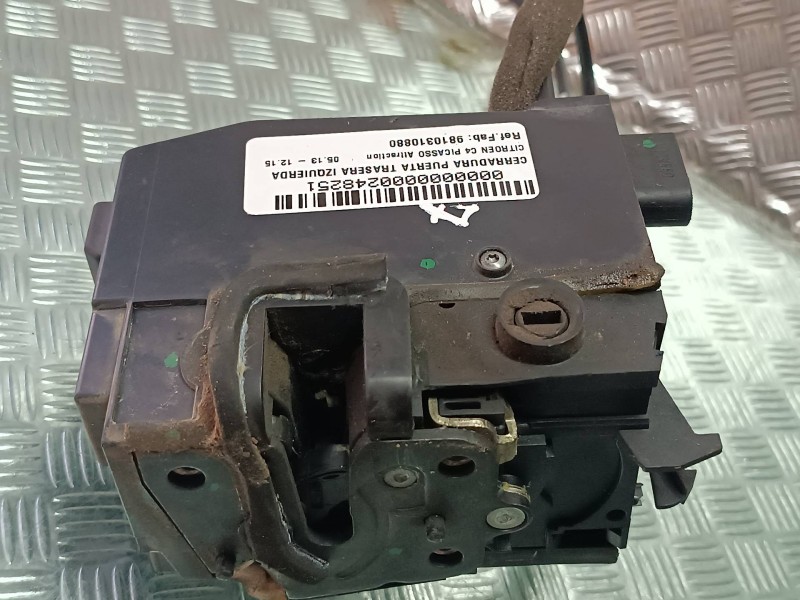 Recambio de cerradura puerta trasera izquierda para citroen c4 picasso attraction referencia OEM IAM 9810310880  ELECTRICA