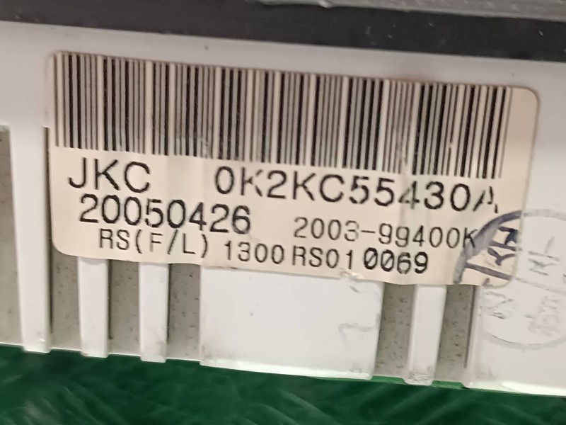 Recambio de cuadro instrumentos para kia carens 2.0 crdi ex monovolumen referencia OEM IAM 0K2KC55430A 20050426 78819870