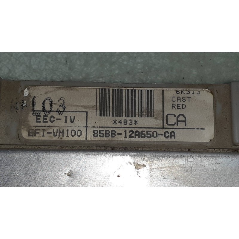 Recambio de centralita motor uce para ford sierra berlina 2.0 (ohc) referencia OEM IAM 85BB12A650CA EFIVM100  Recambio de centralita motor uce para ford sierra berlina 2.0 (ohc) referencia OEM IAM 85BB12A650CA EFIVM100