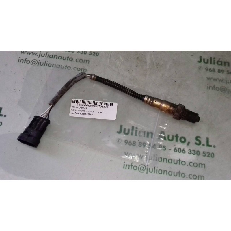 Recambio de sonda lambda para fiat bravo (182) 1.4 12v s referencia OEM IAM 0268006206  4 PINES