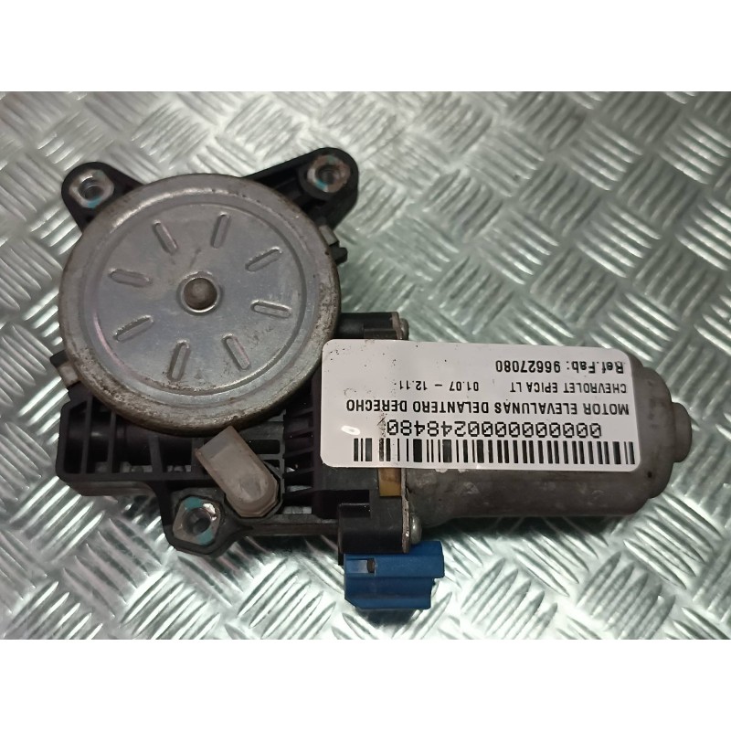 Recambio de motor elevalunas delantero derecho para chevrolet epica lt referencia OEM IAM 96627080 AZUL CONECTOR 2 PINES