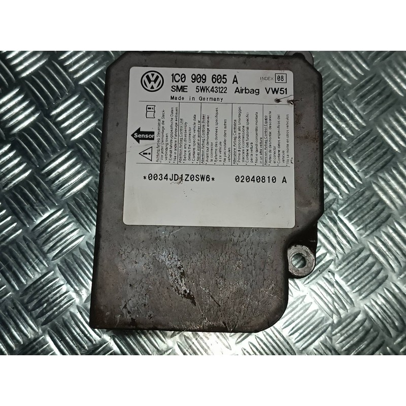 Recambio de centralita airbag para seat leon (1m1) signo referencia OEM IAM 1C0909605A 5WK43122 