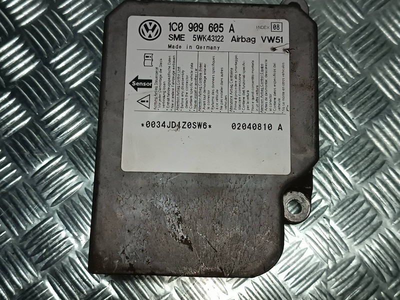Recambio de centralita airbag para seat leon (1m1) signo referencia OEM IAM 1C0909605A 5WK43122 