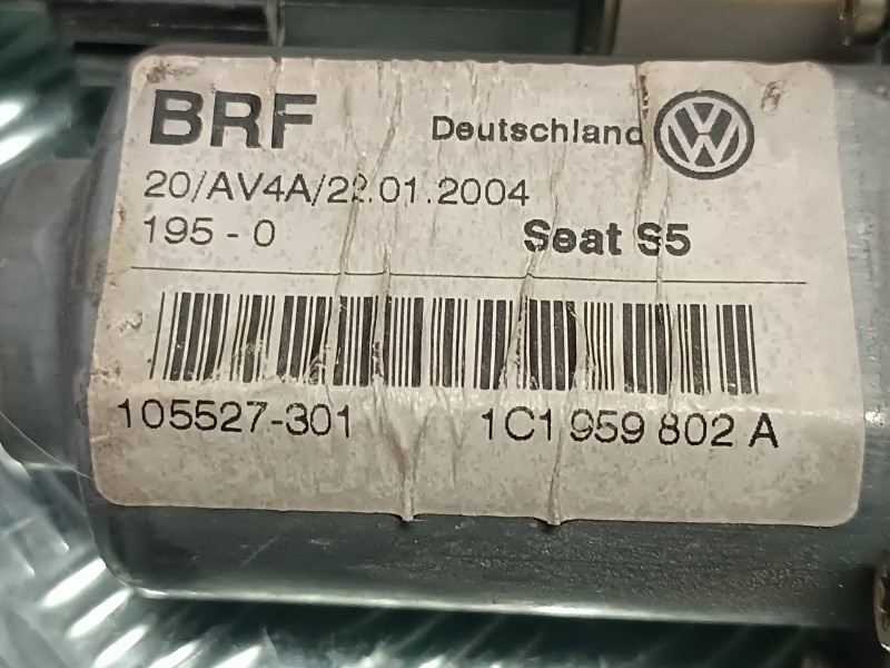 Recambio de motor elevalunas delantero derecho para seat leon (1m1) signo referencia OEM IAM 1C1959802A 101386102 