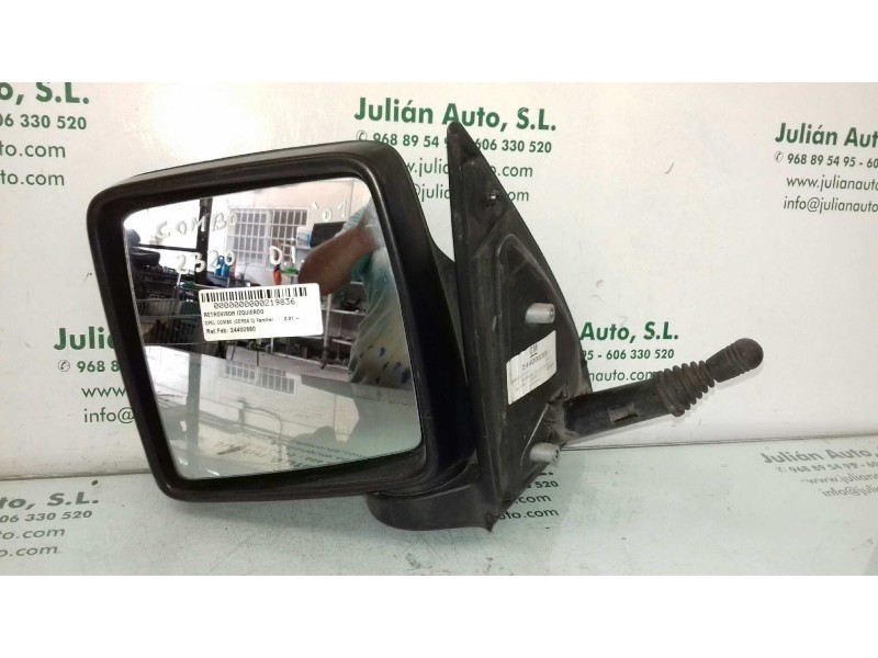 Recambio de retrovisor izquierdo para opel combo (corsa c) familiar referencia OEM IAM 24400680  MANUAL