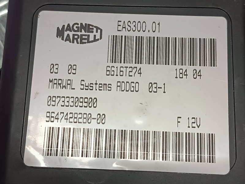 Recambio de modulo electronico para peugeot 407 st sport referencia OEM IAM 964742828000 09733309900 MAGNETI MARELLI