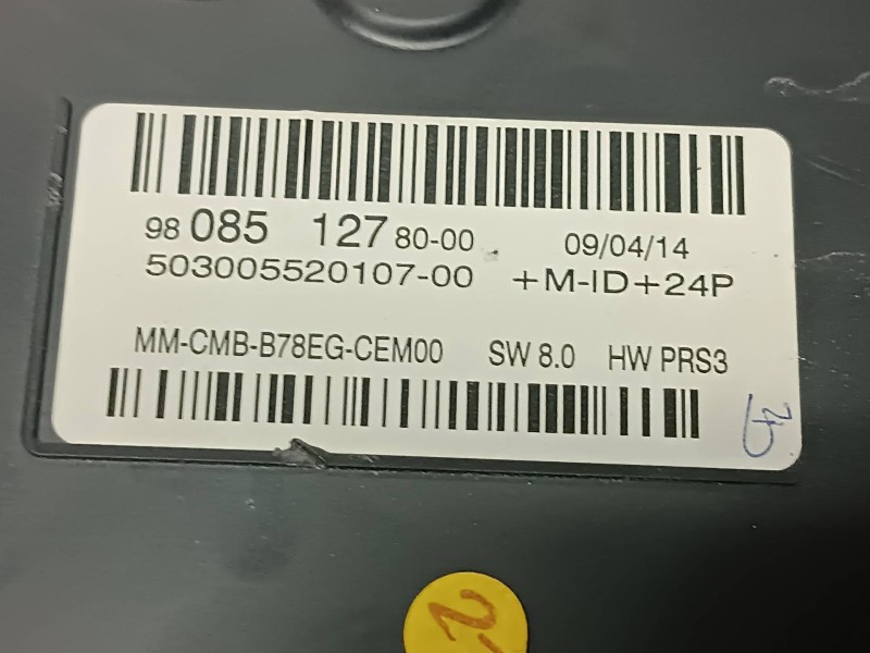 Recambio de cuadro instrumentos para citroen c4 picasso attraction referencia OEM IAM 9808512780 980851278000 5550055205
