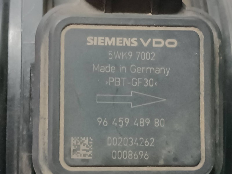 Recambio de caudalimetro para peugeot 407 st sport referencia OEM IAM 9645948980 5WK97002 CONECTOR 4 PINES