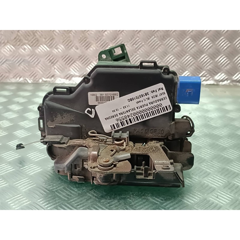 Recambio de cerradura puerta delantera derecha para seat ibiza (6l1) fresh referencia OEM IAM 3B1837016BQ AZUL ELECTRICA