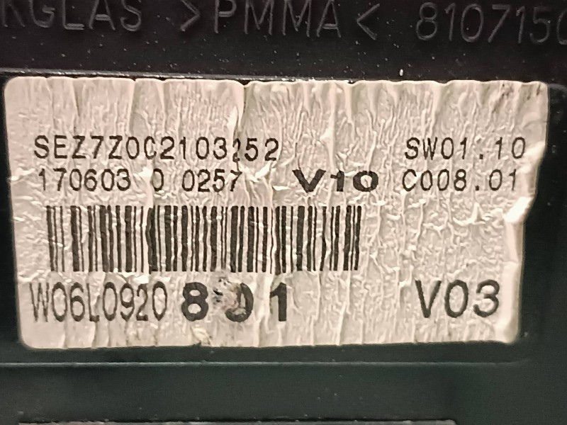 Recambio de cuadro instrumentos para seat ibiza (6l1) fresh referencia OEM IAM 06L0920801 110080104009A VDO