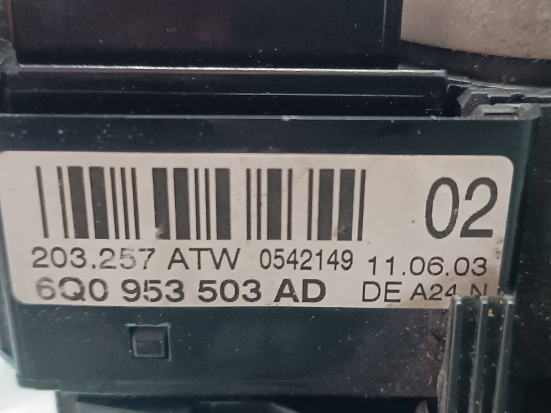 Recambio de mando luces para seat ibiza (6l1) fresh referencia OEM IAM 6Q0953503AD 203257ATW 02