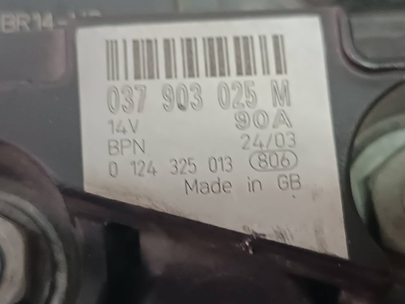 Recambio de alternador para seat ibiza (6l1) fresh referencia OEM IAM 037903025M 0124325013 90A