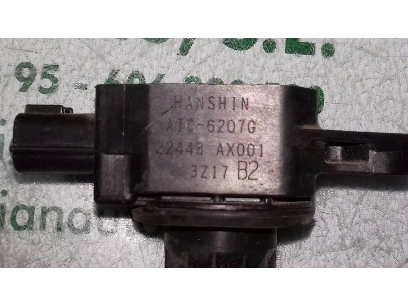 Recambio de bobina encendido para nissan micra (k12e) acenta referencia OEM IAM AIC6207G 22448AX001 HANSHIN