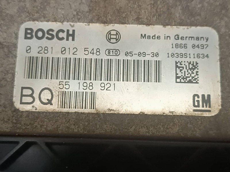 Recambio de centralita motor uce para opel astra gtc cosmo referencia OEM IAM 55198921 0281012548 BOSCH