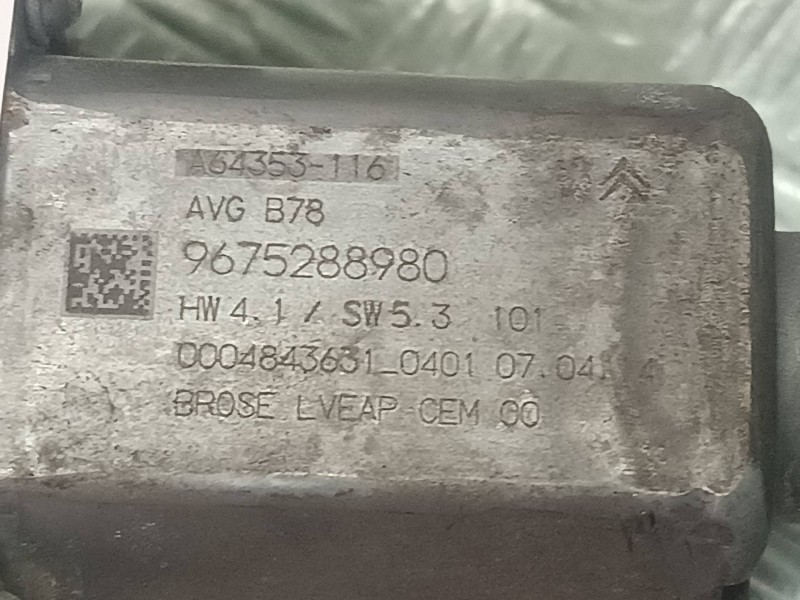 Recambio de elevalunas delantero izquierdo para citroen c4 picasso attraction referencia OEM IAM 9675924780 9675288980 ELECTRICO