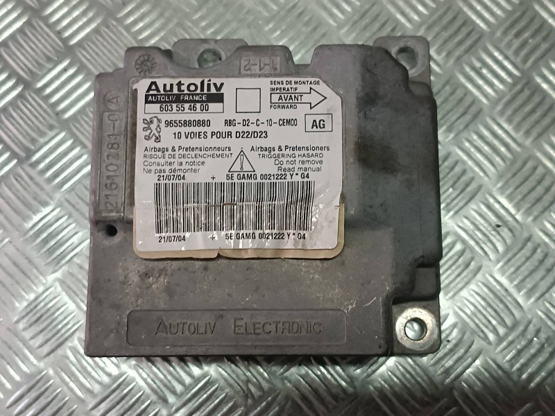 Recambio de centralita airbag para peugeot 407 st sport referencia OEM IAM 9655880880 603554600 AUTOLIV