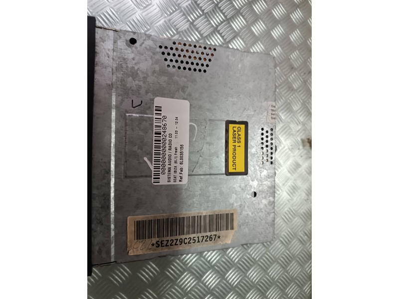 Recambio de sistema audio / radio cd para seat ibiza (6l1) fresh referencia OEM IAM 6L0035156 SEZ2Z9C2517267 GRUNDIG