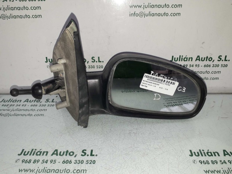 Recambio de retrovisor derecho para daewoo kalos 1.2 se referencia OEM IAM   MANUAL