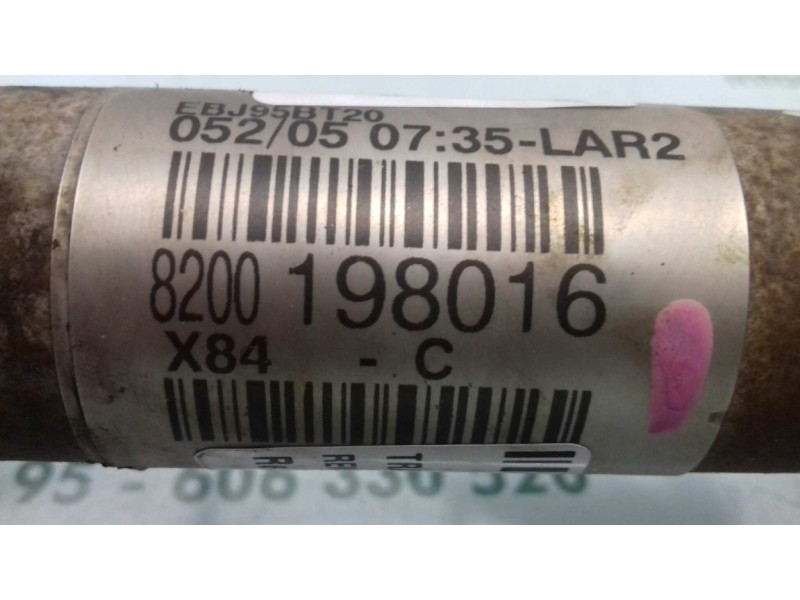 Recambio de transmision delantera izquierda para renault megane ii berlina 5p confort authentique referencia OEM IAM 8200198016 