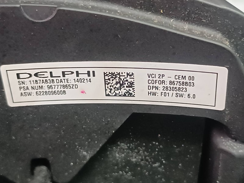 Recambio de volante para citroen c4 picasso attraction referencia OEM IAM 96777865ZD 6228092 PIEL